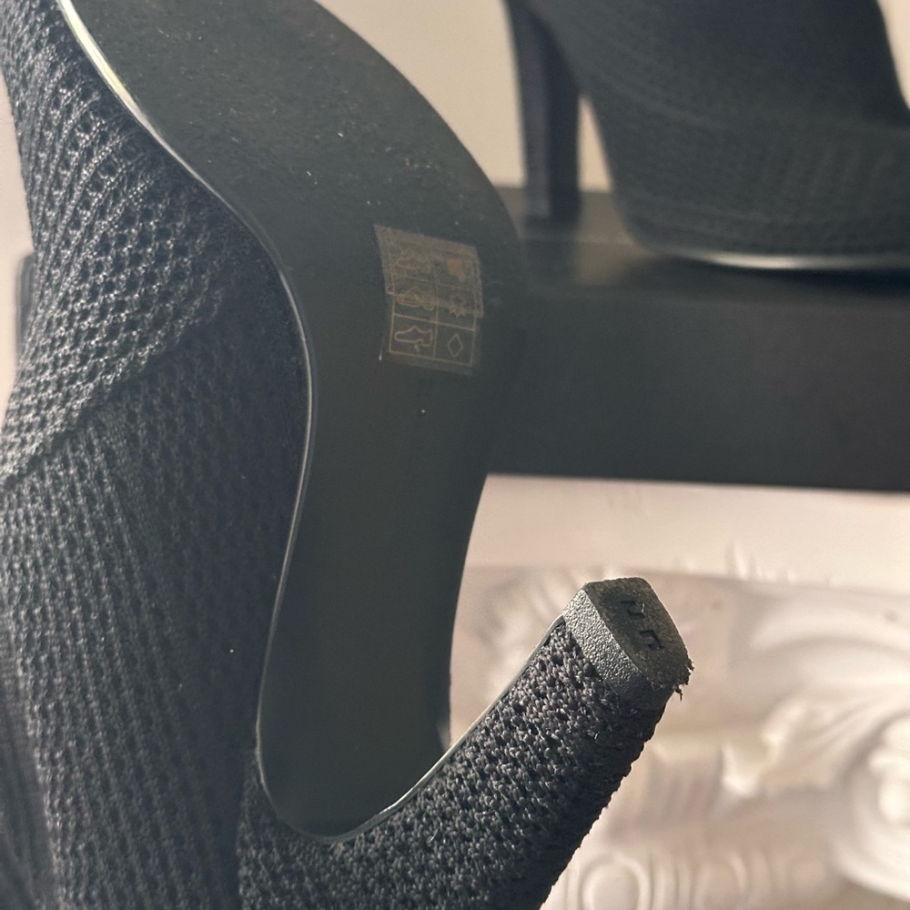 United Nude Folded Hi Woven Black Ankle Boots - Picture 8 of 11